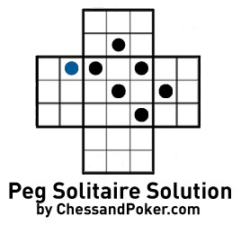 32  Peg wooden solitaire game